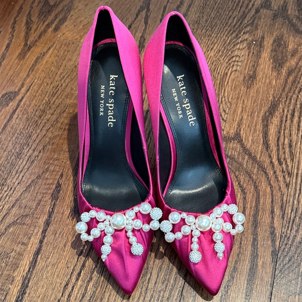 Kate Spade Fuchsia Embellished Heels
